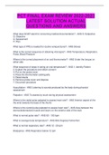 PCT FINAL EXAM REVIEW 2022-2023 LATEST SOLUTION ACTUAL QUESTIONS AND ANSWERS