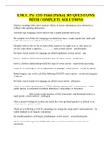 EMCC Psy 1513 Final &lpar;Parks&rpar;&vert; 145 QUESTIONS&vert; WITH COMPLETE SOLUTIONS