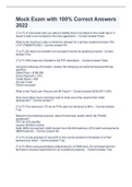 Mock Exam with 100&percnt; Correct Answers 2022