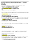 ATI Med-Surg proctored Exam Questions & Answers 
