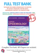 Test Bank For Gordis Epidemiology 6th Edition By David D Celentano; Moyses Szklo 9780323552295 Chapter 1-20 Complete Guide .