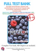 Test Bank For Nutrition: Concepts and Controversies 15th Edition By Frances Sizer; Ellie Whitney 9781337906371 Chapter 1-15 Complete Guide .
