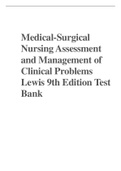 Test Bank for Medical-Surgical Nursing Assessment and Management of Clinical Problems by Sharon Lewis 9th Edition