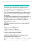 VATI Comprehensive Predictor NCLEX Questions And Answers 2022&sol;2023