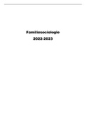 Samenvatting Familiesociologie