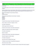 WGU C217 Chapters 4 & 5 Questions And Answers 2023