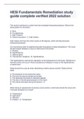 HESI Fundamentals Remediation study guide complete verified 2022 solution&period;