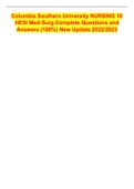 Columbia Southern University NURSING 10 HESI Med-Surg Complete Questions and Answers &lpar;100&percnt;&rpar; New Update 2022&sol;2023