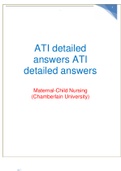 ATI detailed answers &lpar;150 questions with detailed correct answers&rpar;