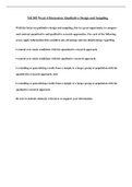 NR 505 Week 4 Discussion&colon; Qualitative Design and Sampling