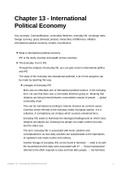Summary of chapter 13 'International Political Economy' of 'Political Science is for Everybody'
