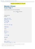 MATH 110 MODULE 3 EXAM