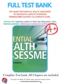 Test Bank For Essential Health Assessment 1st Edition By Janice M Thompson 9780803627888 Chapter 1-24 Complete Guide .