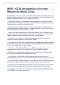 WGU - C232 Introduction to Human Resources Study Guide&period;