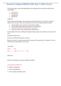 Excelsior College NURSING MISC Quiz 5 100&percnt; Correct
