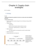 Chapter 4: supply chain strategies