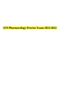 ATI Pharmacology Proctor Exam 2021/2022.