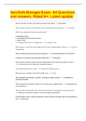 ServSafe Manager Certification&period; Exam Questions with 100&percnt; accurate answers&period; Graded &plus;