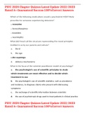 PSYC 2020 Chapter Quizzes Latest Update 2022&sol;2023 Rated A&plus; Guaranteed Success 100&percnt;Correct Answers