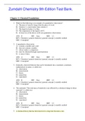 Zumdahl Chemistry 9th Edition Test Bank&period;
