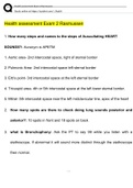 NUR 2092 &sol; NUR2092 Health Assessment Exam 2 WALDEN UNIVERSITY 