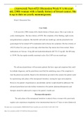 &lpar;Answered&rpar; Nurs-6521 Discussion Week 9&sol; A 46-year-old&comma; 230lb woman with a family history of breast cancer&period; She is up to date on yearly mammograms&period;