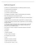 NATE A&sol;C Exam &num;1 Q&A 2022&sol;2023