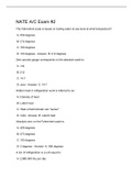 NATE A&sol;C Exam &num;2 Q&A 2022&sol;2023