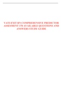 VATI-EXIT RN COMPREHENSIVE PREDICTOR ASSESMENT  QUESTIONS AND ANSWERS STUDY GUIDE 2022