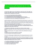  Vati Pharmacological and Parenteral Therapies Quiz Answers Elaborated further Correctly Fall 2022 &lpar;With Rationale&rpar;