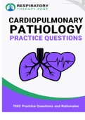 Cardiopulmonary Pathology TMC Practice Questions and Answers