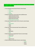2023 ATI TEAS 7 Exam Test Bank 300 Questions with Answers SCIENCE ONLY LATEST UPDATE