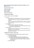 final exam study guide