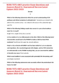NURS 7375 ANCC practice Exam Questions and Answers Rated A&plus; Guaranteed Success Latest Update 2022-2023&period;
