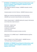 NURSING 10 PMHNP Exam Reported Questions and Answers images&comma; with complete solution Latest Update 2022&sol;2023