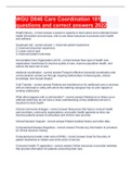 WGU D046 Care Coordination 101 questions and correct answers 2022