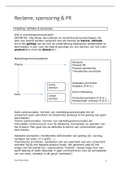 Samenvatting - Reclame, sponsoring & PR