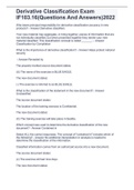 Derivative Classification Exam IF103&period;16 &vert;Questions And Answers &vert;2022