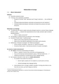 Complete SUMMARY of chapters 5, 6 and 7 of 'European History (Ba1 Social Sciences, Prof. Dr. Zemni)