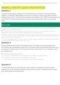 WEEK 2 MATH 225N STATISTICS