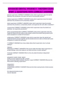 ADVANCED DENTAL HYGIENE II - MIDTERM EXAM &lpar;PART 1&rpar; QUESTIONS WITH CORRCECT ANSWERS