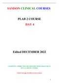 Day 4 Samson Academy PLAB 2 Updated and Complete Notes and Cases