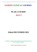 Day 5 Samson Academy PLAB 2 Updated and Complete Notes and Cases