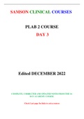 Day 3 Samson Academy PLAB 2 Updated and Complete Notes and Cases