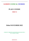 Day 2 Samson Academy PLAB 2 Updated and Complete Notes and Cases