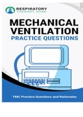 Mechanical Ventilation TMC Practice Questions and Answers