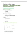 Samenvatting  Kostprijsanalyse