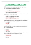 ATI FORM ADULT HEALTH EXAM COMPLETE GUIDE SOLUTION FOR NURSING STUNDENTS AND EXAM REVIEW&period;