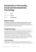 Introduction to Personality, Social and Developmental Psychology - Group Processes