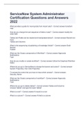 ServiceNow System Administrator Certification Questions and Answers 2022